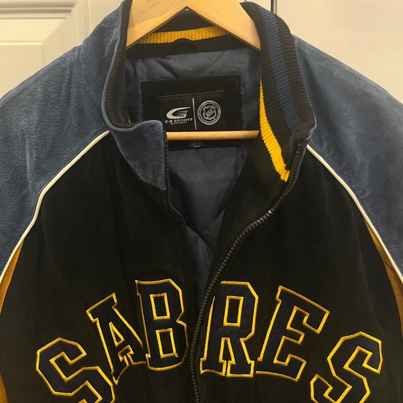 Buffalo Sabres Vintage Suede Jacket Rare Mint Condition Official NHL Licensed - Picture 6 of 9